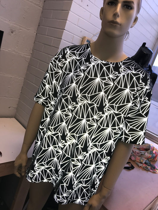 REFRACTION | Reflective | Slim Fit Men's Rave T-shirt, Festival Shirt