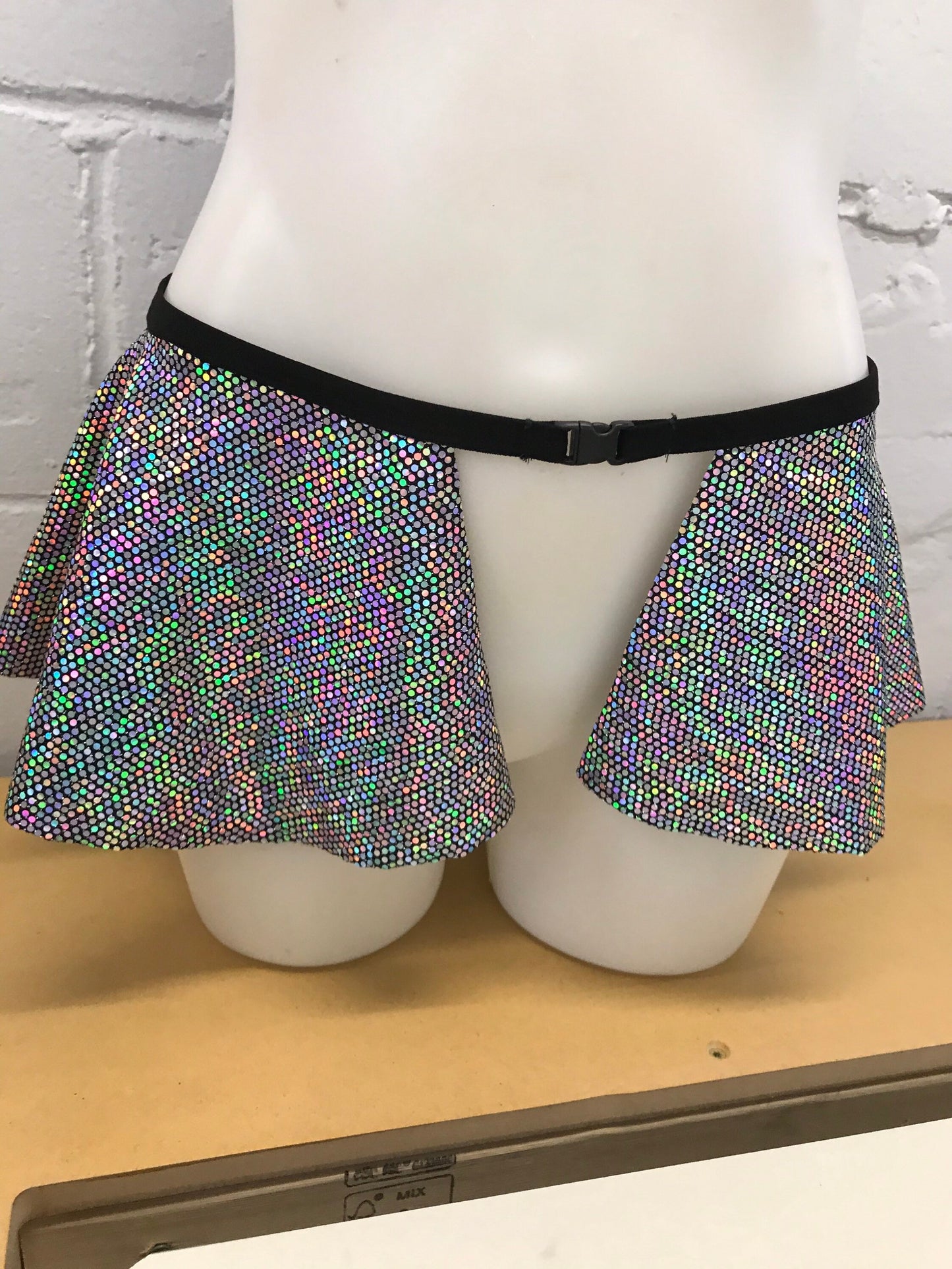 DISCO QUEEN | Ultra Mini Buckle Skirt, Rave Skirt, Festival Bottom