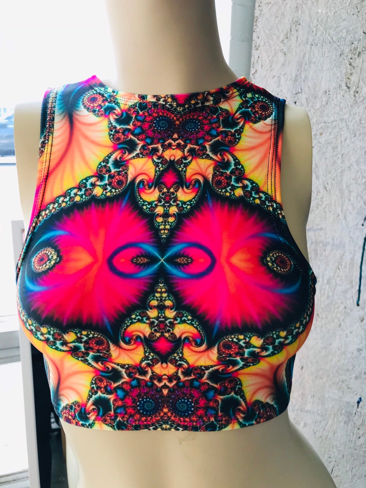TRIPPY | Sporty Crop Top, Women's Festival Top, Rave Top
