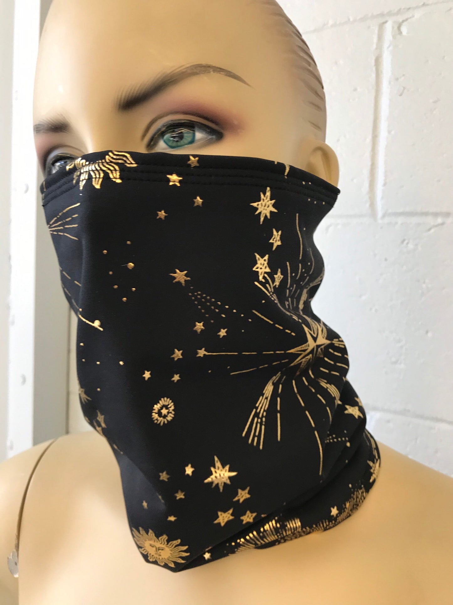 GOLD GODDESS VIBES | Dust Mask, Rave Mask, Festival Mask, Gaiter