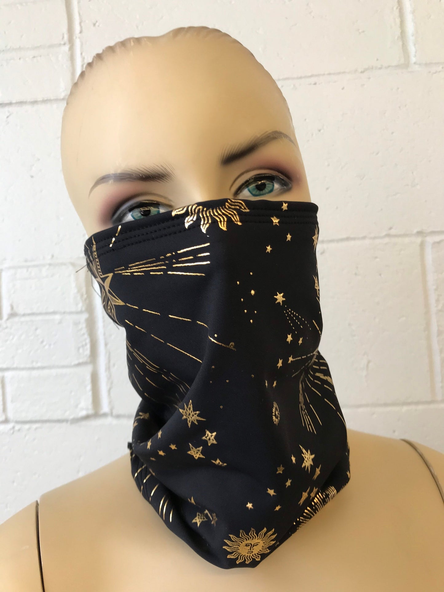 GOLD GODDESS VIBES | Dust Mask, Rave Mask, Festival Mask, Gaiter