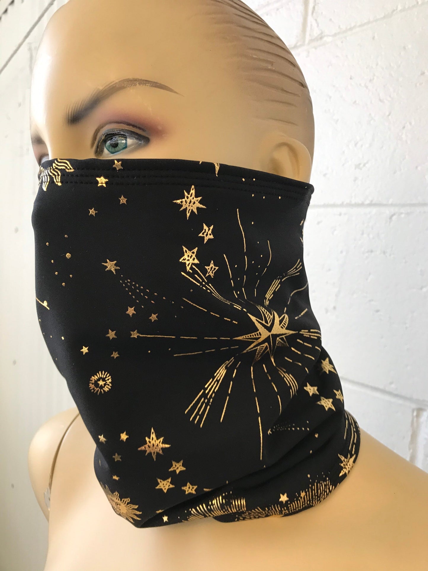 GOLD GODDESS VIBES | Dust Mask, Rave Mask, Festival Mask, Gaiter