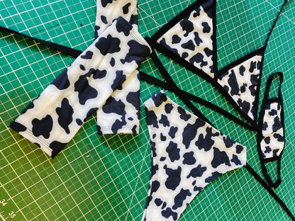 MOOOOOVE IT | Triangle Top + High Waisted High Cut Bottoms + Gloves