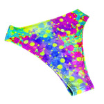NEON BURST | High Waisted High Cut Bottoms, Festival Bottoms, Rave Bottoms, Rainbow Rave Outfit