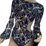 REFRACTION | Aria Cut-Out Bell Sleeve Bodysuit