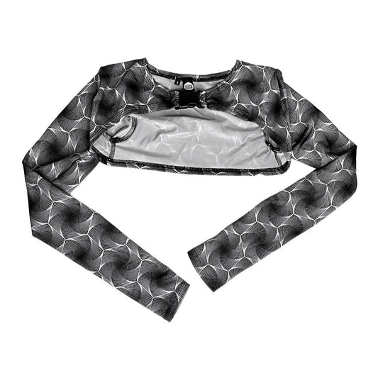 HEXX | Long Sleeve Buckle Top, Women's Festival Top, Rave Top