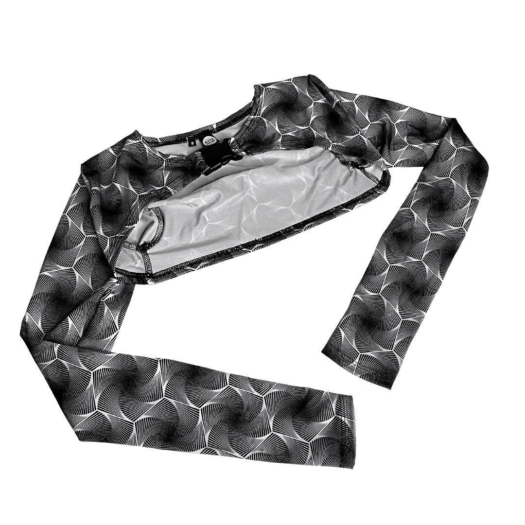 HEXX | Long Sleeve Buckle Top, Women's Festival Top, Rave Top
