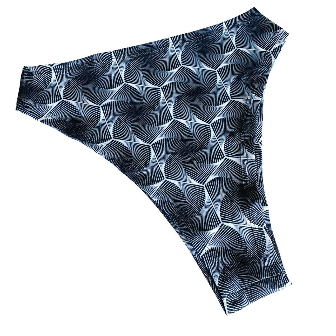 HEXX | High Waisted High Cut Bottoms, Festival Bottoms, Rave Bottoms, Black Rave Outfit