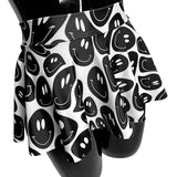 Black and White | Circle Skirt, Rave Skirt, Festival Bottom