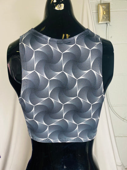 HEXX | Sporty Crop Top, Women's Festival Top, Rave Top