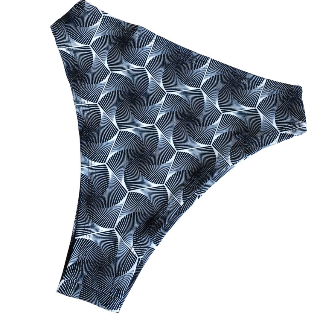 HEXX | High Waisted High Cut Bottoms, Festival Bottoms, Rave Bottoms, Black Rave Outfit