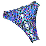 PORTAL PUZZLE | High Waisted High Cut Bottoms, Festival Bottoms, Rave Bottoms, Trippy Rave Outfit