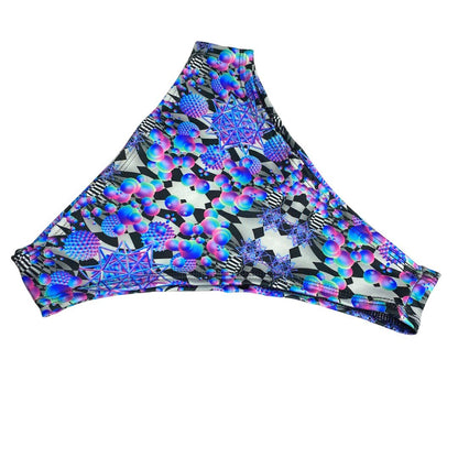 PORTAL PUZZLE | High Waisted High Cut Bottoms, Festival Bottoms, Rave Bottoms, Trippy Rave Outfit