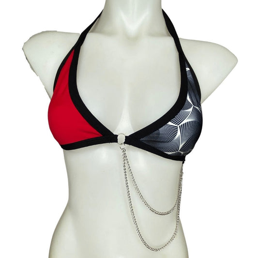 HEXX | Chain Triangle Top, Festival Top, Rave Top with Chains