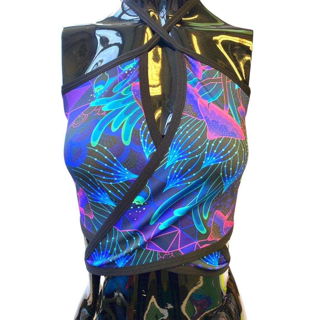 DAZED MUSHROOM | Lila Top, Women's Festival Top, Rave Top