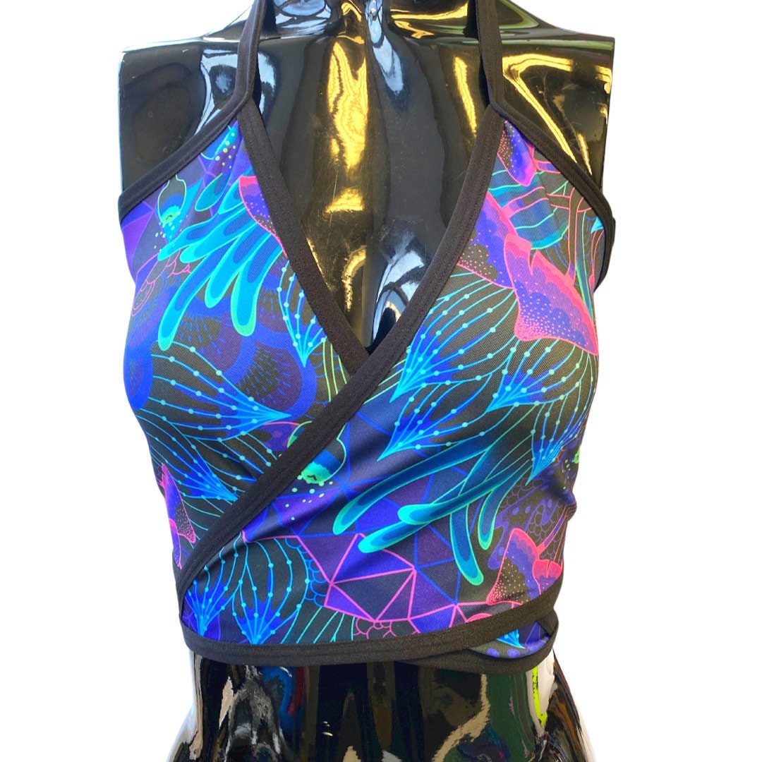 DAZED MUSHROOM | Lila Top, Women's Festival Top, Rave Top