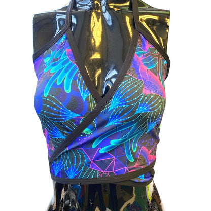 DAZED MUSHROOM | Lila Top, Women's Festival Top, Rave Top