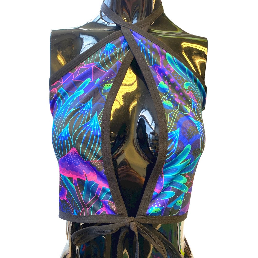 DAZED MUSHROOM | Lila Top, Women's Festival Top, Rave Top