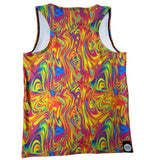 ALL THE GLOW | Slim Fit Men's Rave Tank Top, Festival Shirt