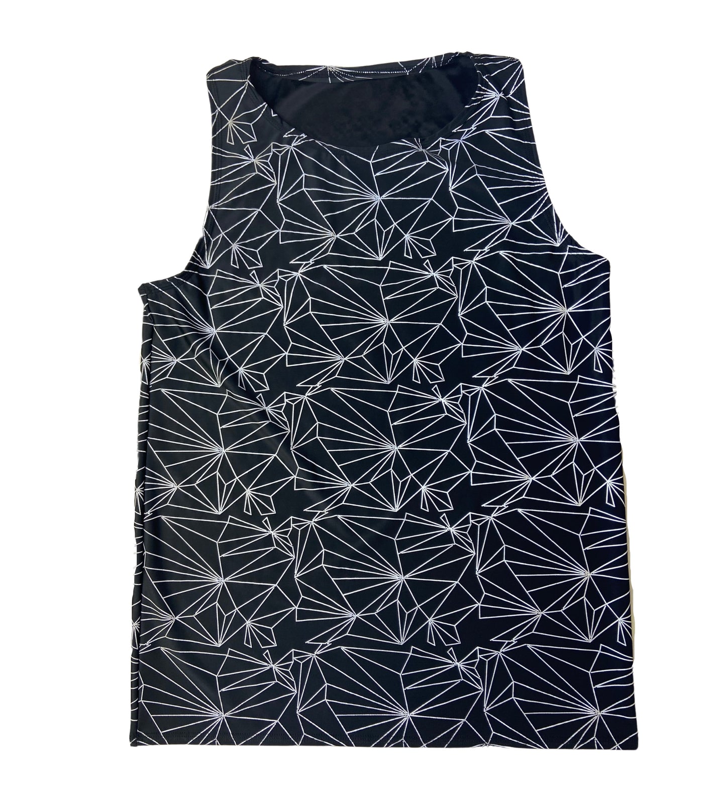 REFRACTION | Reflective | Slim Fit Men's Rave Tank Top, Festival Shirt