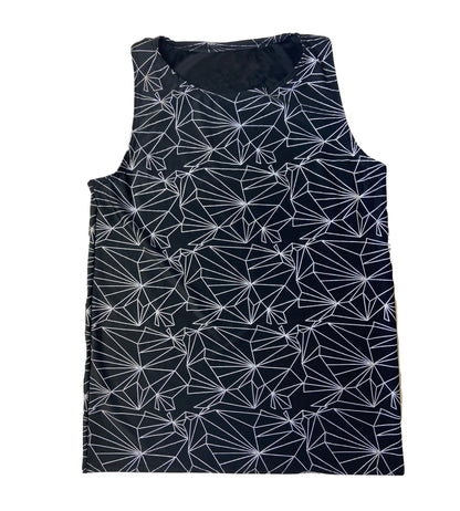 REFRACTION | Reflective | Slim Fit Men's Rave Tank Top, Festival Shirt