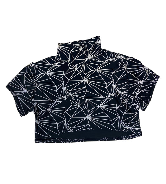 REFRACTION | REFLECTIVE | Crop Turtle Neck, Women's Festival Top, Rave Top