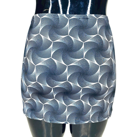 HEXX | Bodycon Mini Skirt, UV Glow Fabric, Rave Skirt, Festival Bottom