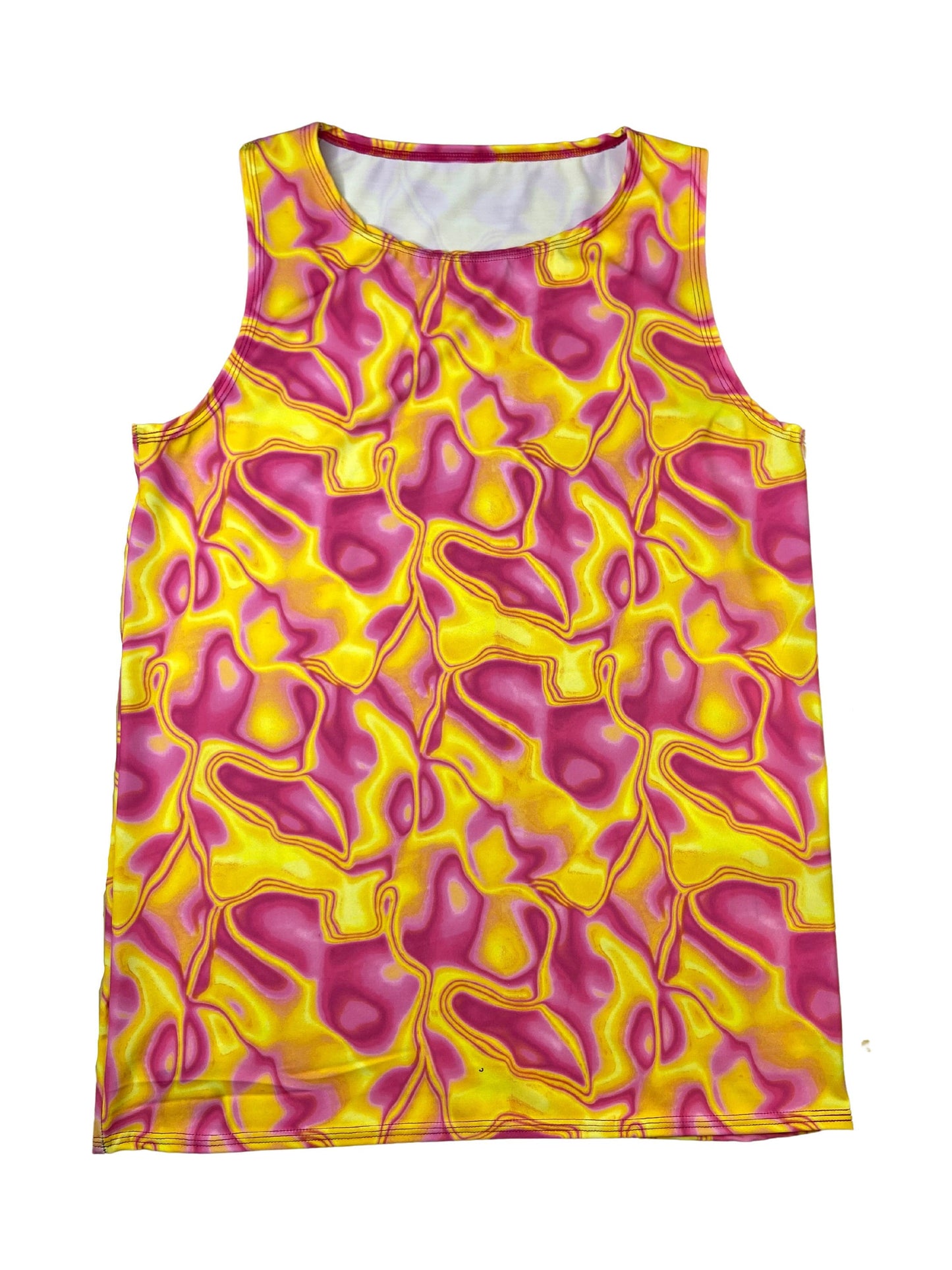 LAVA GIRL | Slim Fit Men's Rave Tank Top, Festival Shirt