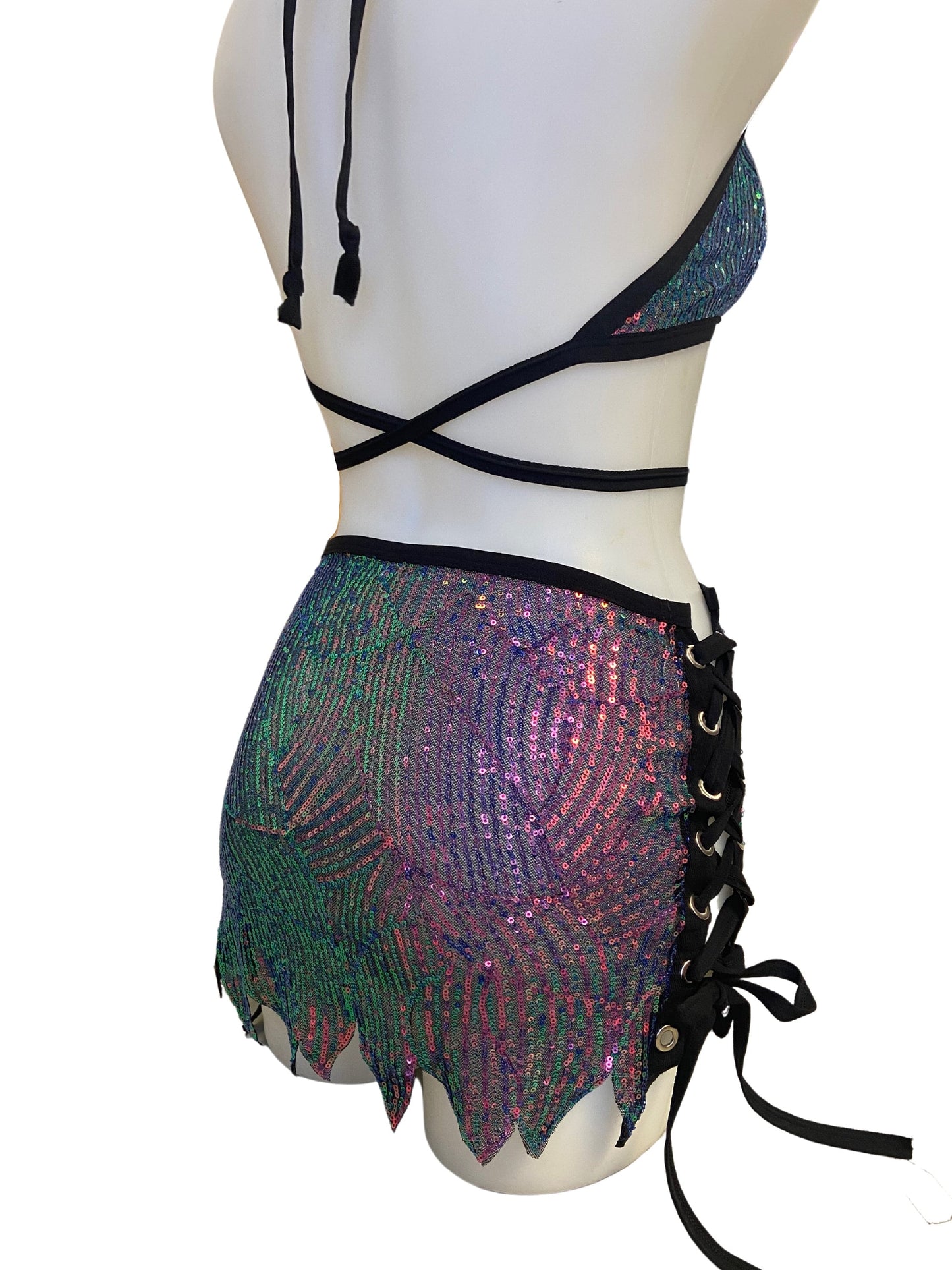 DELPHINA | Keyhole Halter Top, Festival Top, Rave Top