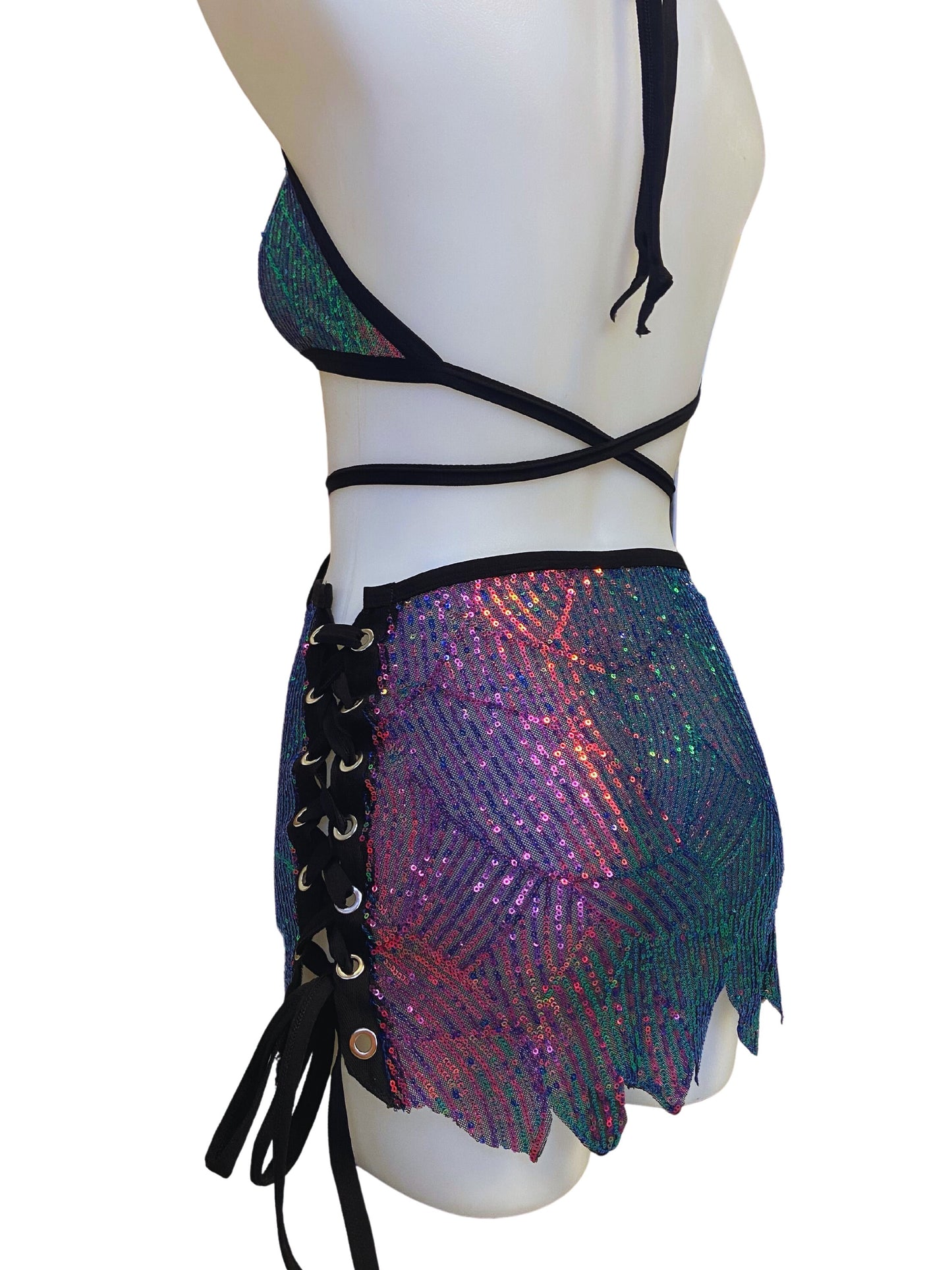 DELPHINA | Keyhole Halter Top, Festival Top, Rave Top