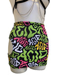ACID | Cut-Out Bodycon Mini Skirt, Rave Skirt, Festival Bottom