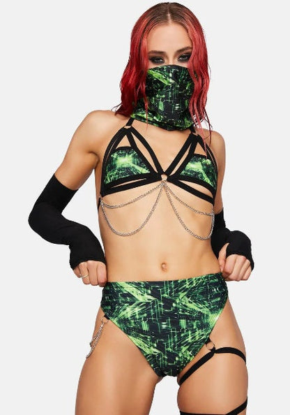 CYBER GRID | Dust Mask, Rave Mask, Festival Mask, Gaiter