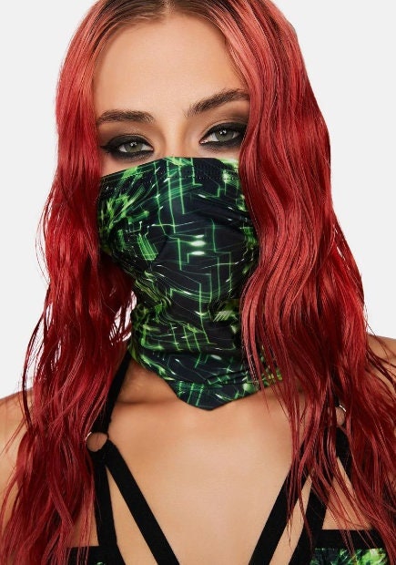 CYBER GRID | Dust Mask, Rave Mask, Festival Mask, Gaiter