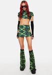 CYBER GRID | Leg Warmers, Bell Sleeves, Festival Accessories, Rave Gloves
