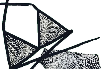 ULTRA WAVE | REFLECTIVE | Triangle Top, Women's Festival Outfit, Rave Set