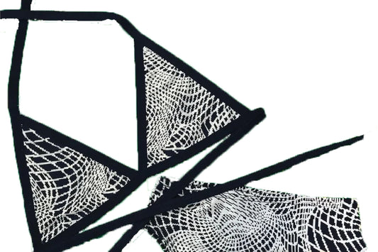 ULTRA WAVE | REFLECTIVE | Triangle Top, Women's Festival Outfit, Rave Set