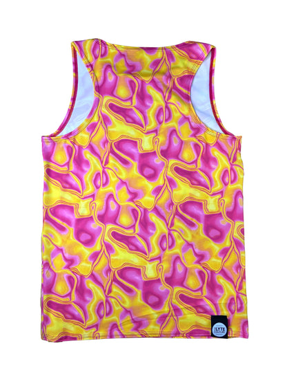 LAVA GIRL | Slim Fit Men's Rave Tank Top, Festival Shirt