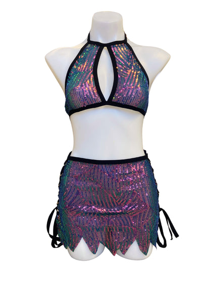 DELPHINA | Keyhole Halter Top, Festival Top, Rave Top