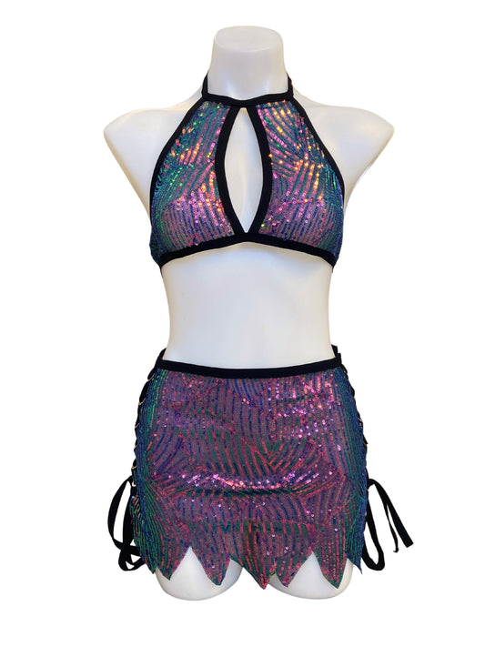 DELPHINA | Keyhole Halter Top, Festival Top, Rave Top