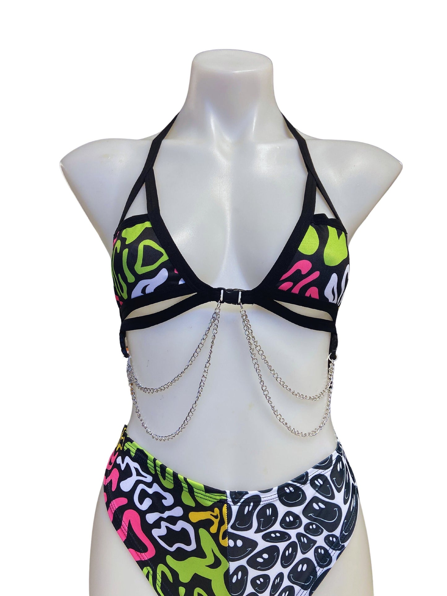 ACID | Chain Cage Top, Festival Top, Rave Top with Chains