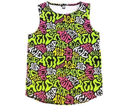 ACID | Slim Fit Men's Rave Tank Top, Festival Shirt