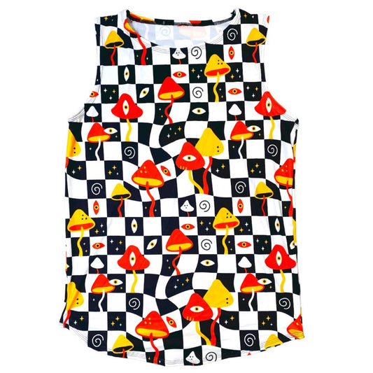MIDNIGHT TRIP | Slim Fit Men's Rave Tank Top, Festival Shirt