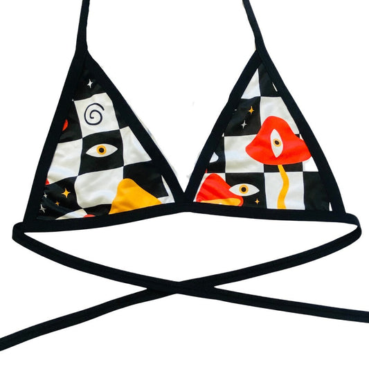 MIDNIGHT TRIP | Triangle Top, Women's Festival Top, Rave Top