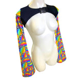 RETRO RAVE  | Long Bell Sleeve Buckle Top, Women's Festival Top, Rave Top