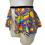 RETRO RAVE | Ultra Mini Buckle Skirt, Rave Skirt, Festival Bottom
