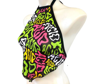 ACID | Halter Top, Women's Festival Top, Rave Top