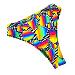 RETRO RAVE | High Waisted High Cut Bottoms, Festival Bottoms, Rave Bottoms, Black Rave Outfit