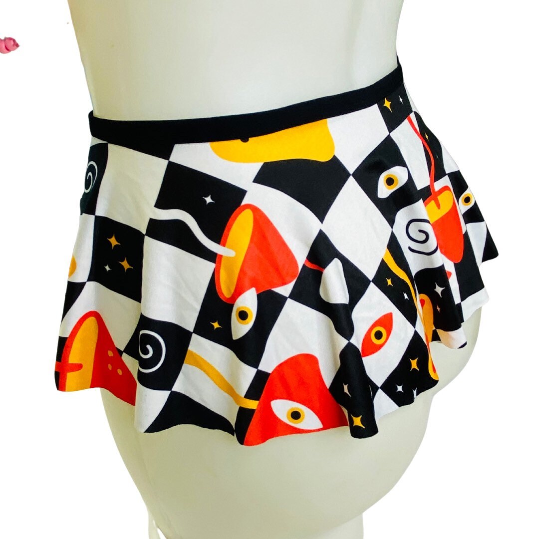 MIDNIGHT TRIP | Ultra Mini Buckle Skirt, Rave Skirt, Festival Bottom