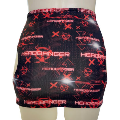 HEADBANGER | Cut-Out Bodycon Mini Skirt, Rave Skirt, Festival Bottom
