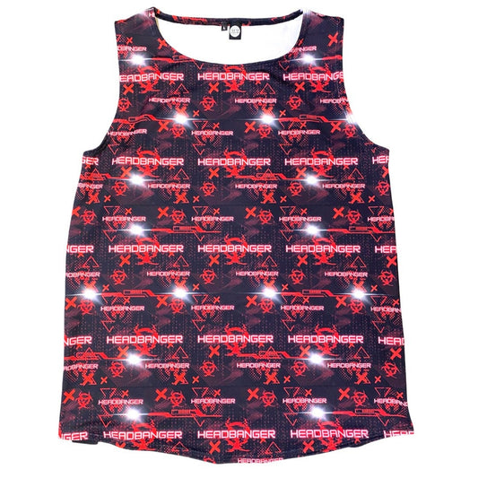 HEADBANGER | Slim Fit Men's Rave Tank Top, Festival Shirt